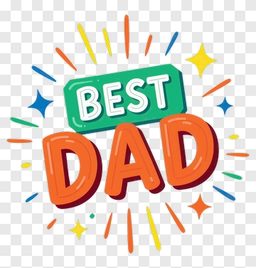 Best Dad Celebration PNG
