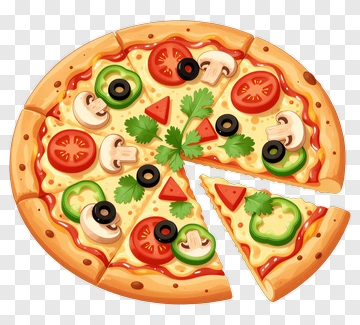 Fresh Vegetable Pizza PNG