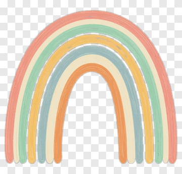 Pastel Rainbow Illustration PNG