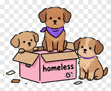 Three Puppies In A Pink Box PNG