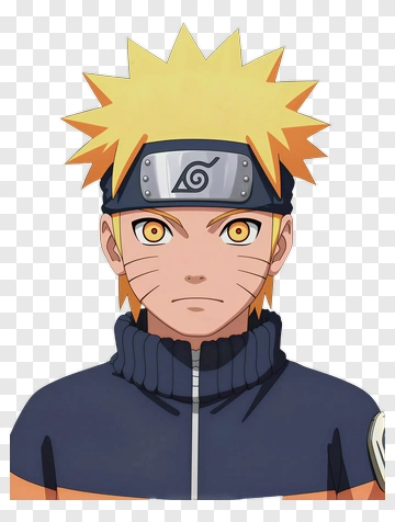 Naruto Uzumaki Anime Character Portrait PNG