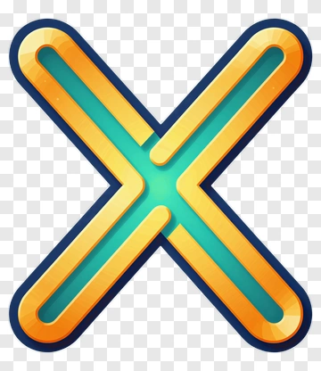 Stylized X Symbol PNG