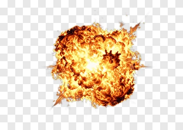 Explosion Of Fire And Smoke PNG