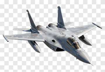 Gray Fighter Jet In Flight PNG
