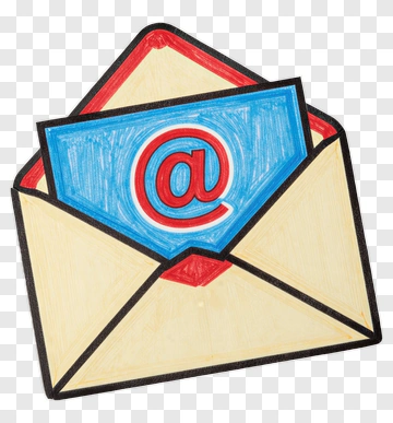 Hand Drawn Envelope With Email Symbol PNG