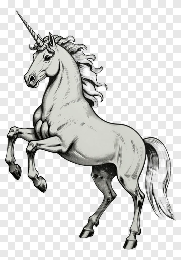 Unicorn With Horn PNG