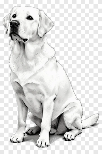 Labrador Retriever Sitting PNG