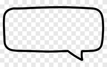 Hand-drawn Speech Bubble Outline PNG