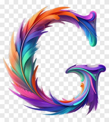 Colorful Letter G PNG