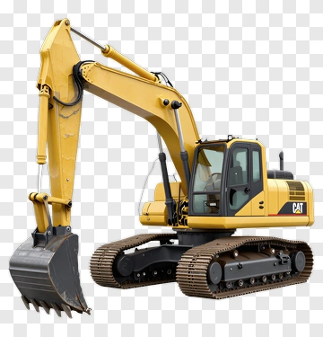 CAT Excavator Construction Equipment PNG