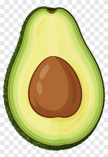 Avocado Half PNG