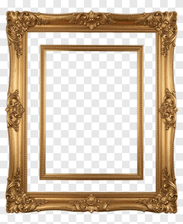 Ornate Gold Frame With Pink Background PNG