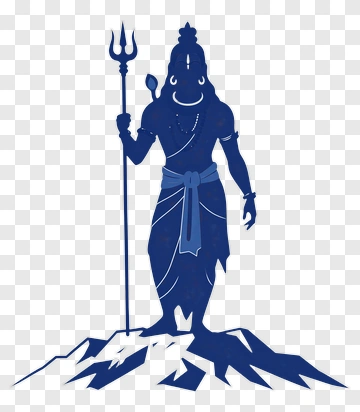 Shiva Standing On Mountain PNG
