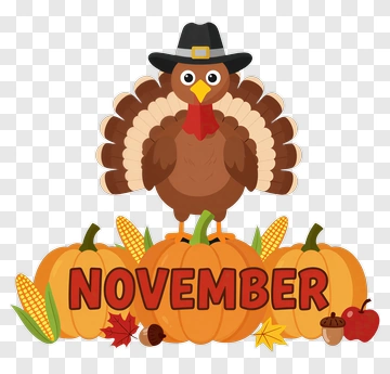 Turkey And November PNG