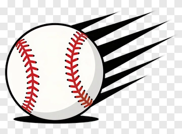 Baseball In Motion PNG