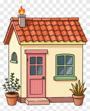 Little House With Fire PNG