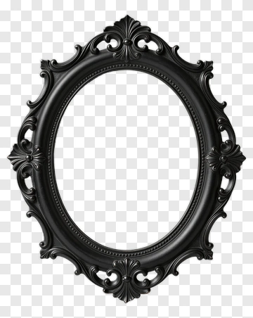 Ornate Black Frame PNG