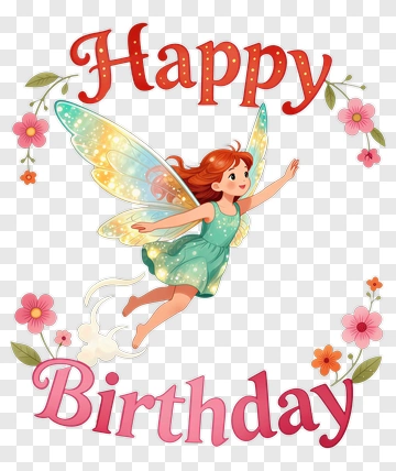 Happy Birthday Fairie PNG