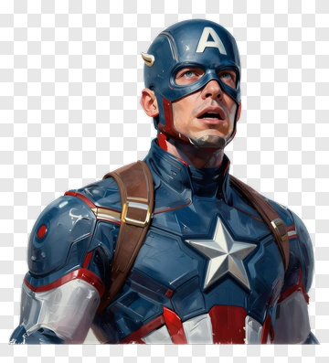 Captain America In Full Suit PNG