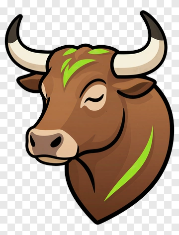 Cartoon Bull Head PNG