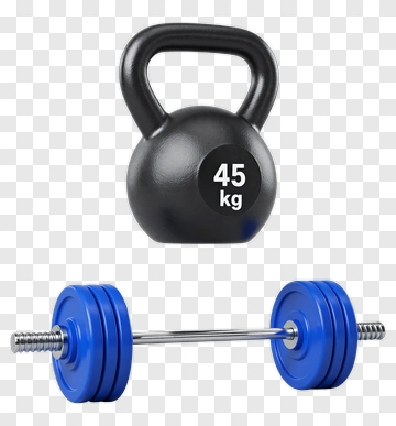 Kettlebell And Dumbbell Set PNG