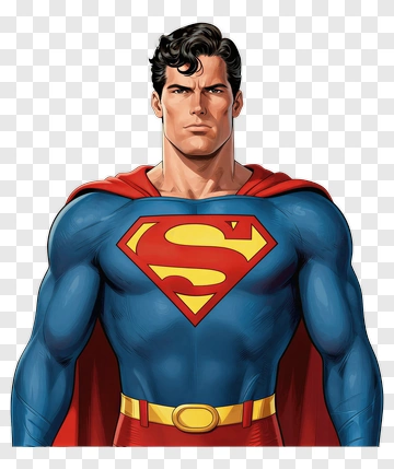 Superman In Classic Costume PNG