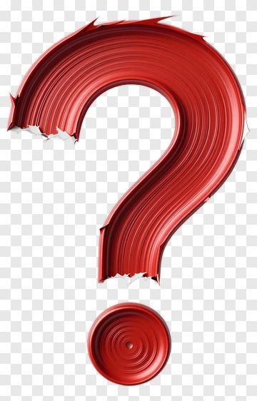 Red Question Mark 3D Icon PNG