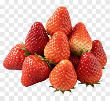 Fresh Strawberries Piled Together PNG