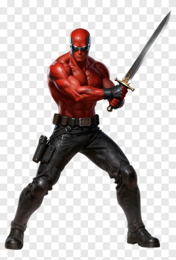 Red Hood With Sword PNG
