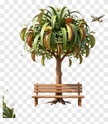 Pitcher Plant Tree In Garden PNG