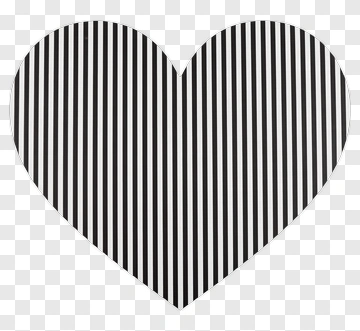 Heart With Striped Pattern PNG