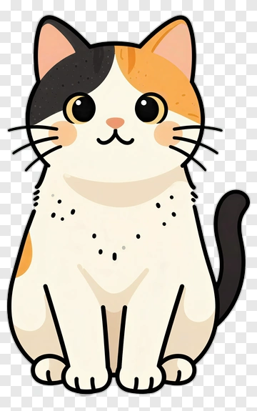 Cute Cartoon Cat PNG