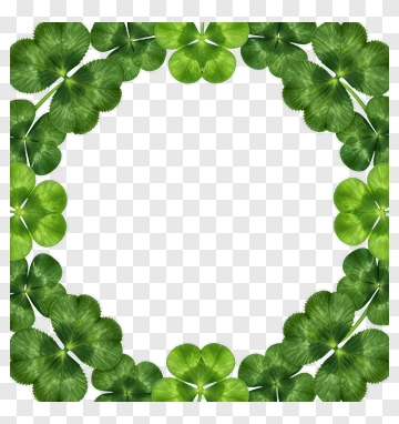 Four Leaf Clover Frame PNG