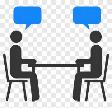 Two People Having A Conversation PNG