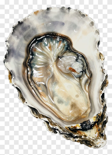 Watercolor Oyster PNG