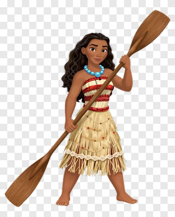 Moana With Paddle PNG