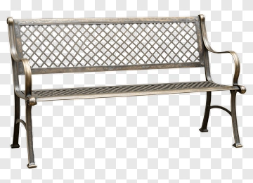 Metal Lattice Bench PNG