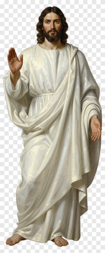 Jesus In White Robe PNG