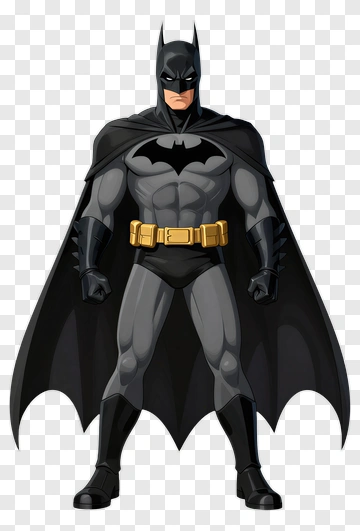Batman Standing In Heroic Pose PNG