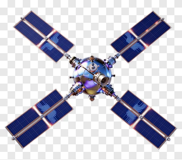 Satellite With Solar Panels PNG