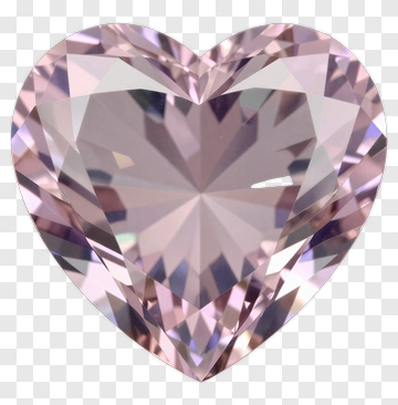 Heart-Shaped Pink Diamond PNG