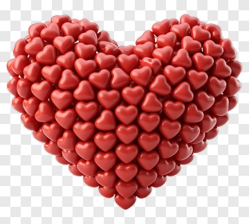 Heart Made Of Smaller Hearts PNG