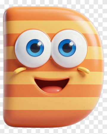 Happy Letter D Emoji PNG