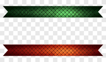 Green And Red Ribbons With Grid Pattern PNG