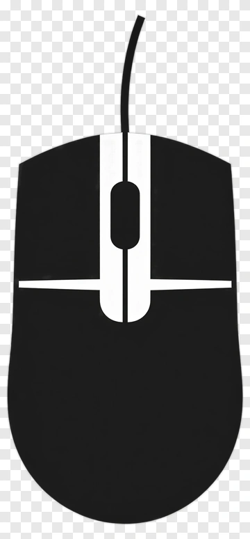Black And White Computer Mouse PNG