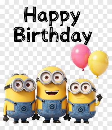 Happy Birthday Minions PNG