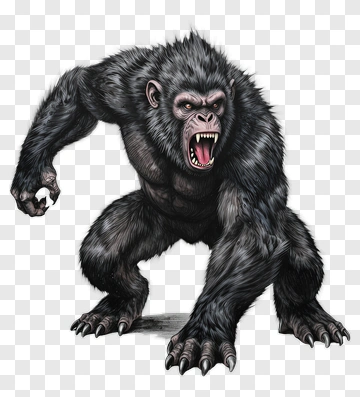 Fierce Chimpanzee PNG