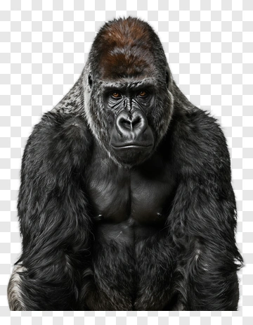 Gorilla Portrait PNG