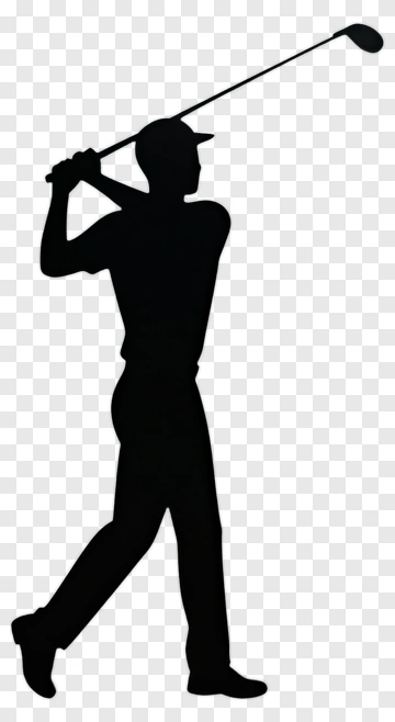 Golfer In Action PNG