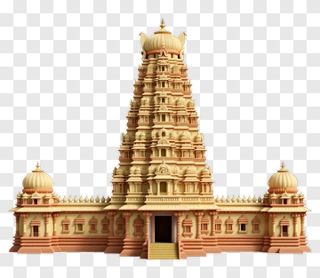Grand Temple With Ornate Tower PNG